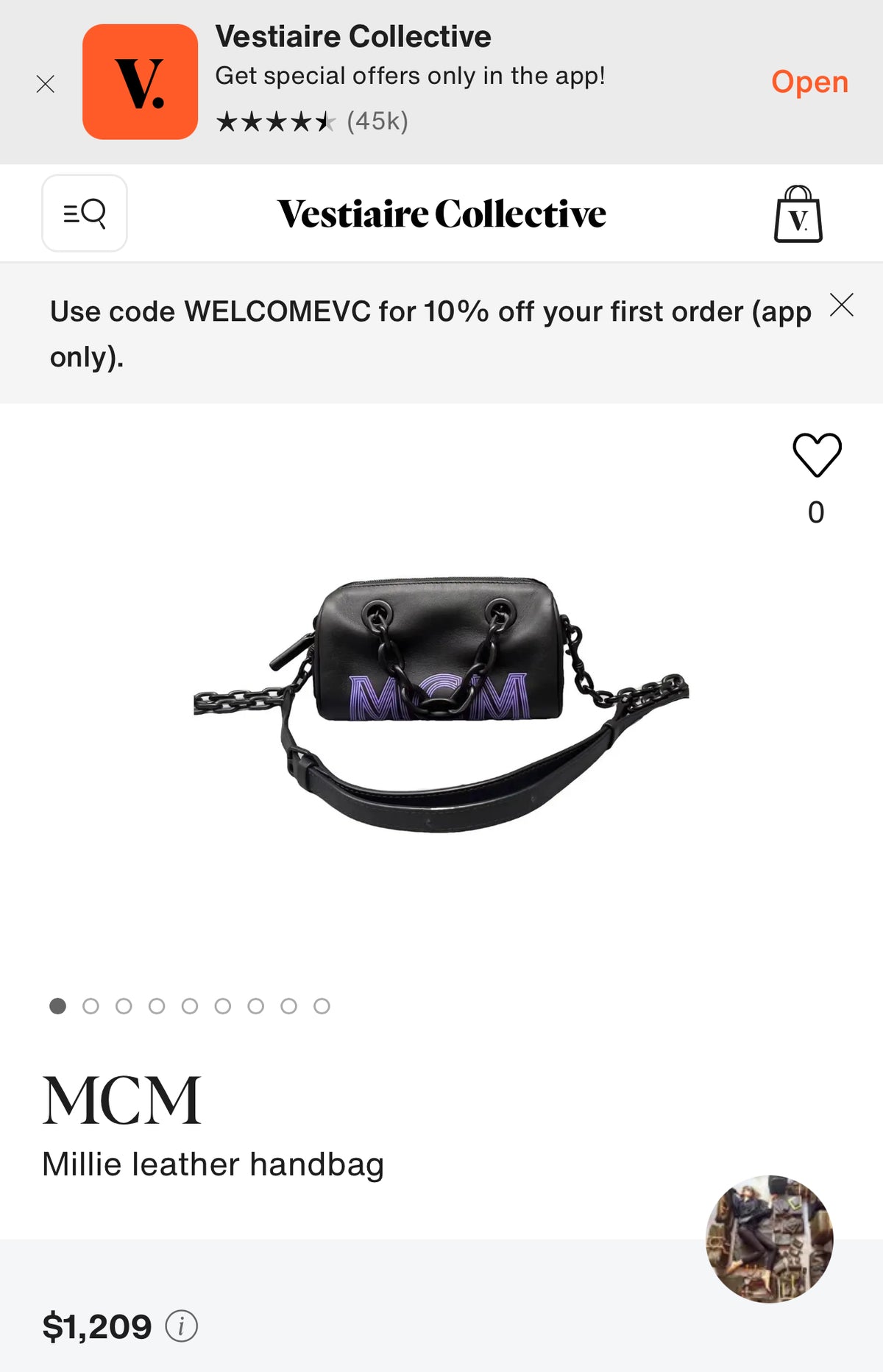 MCM Mini Crossbody - matte black hardware