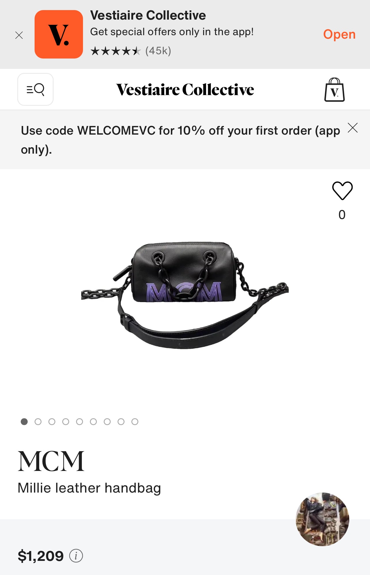 MCM Mini Crossbody - matte black hardware