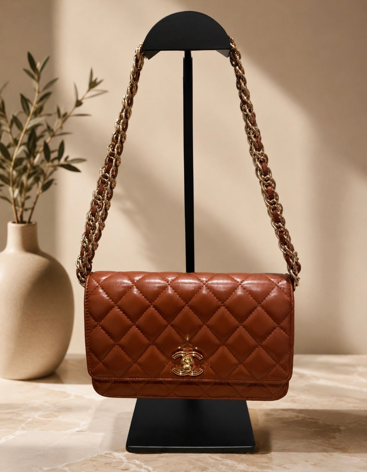 Chanel Classic Wallet on Chain (WOC)