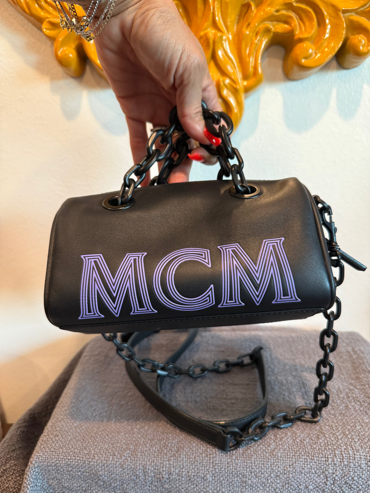 MCM Mini Crossbody - matte black hardware