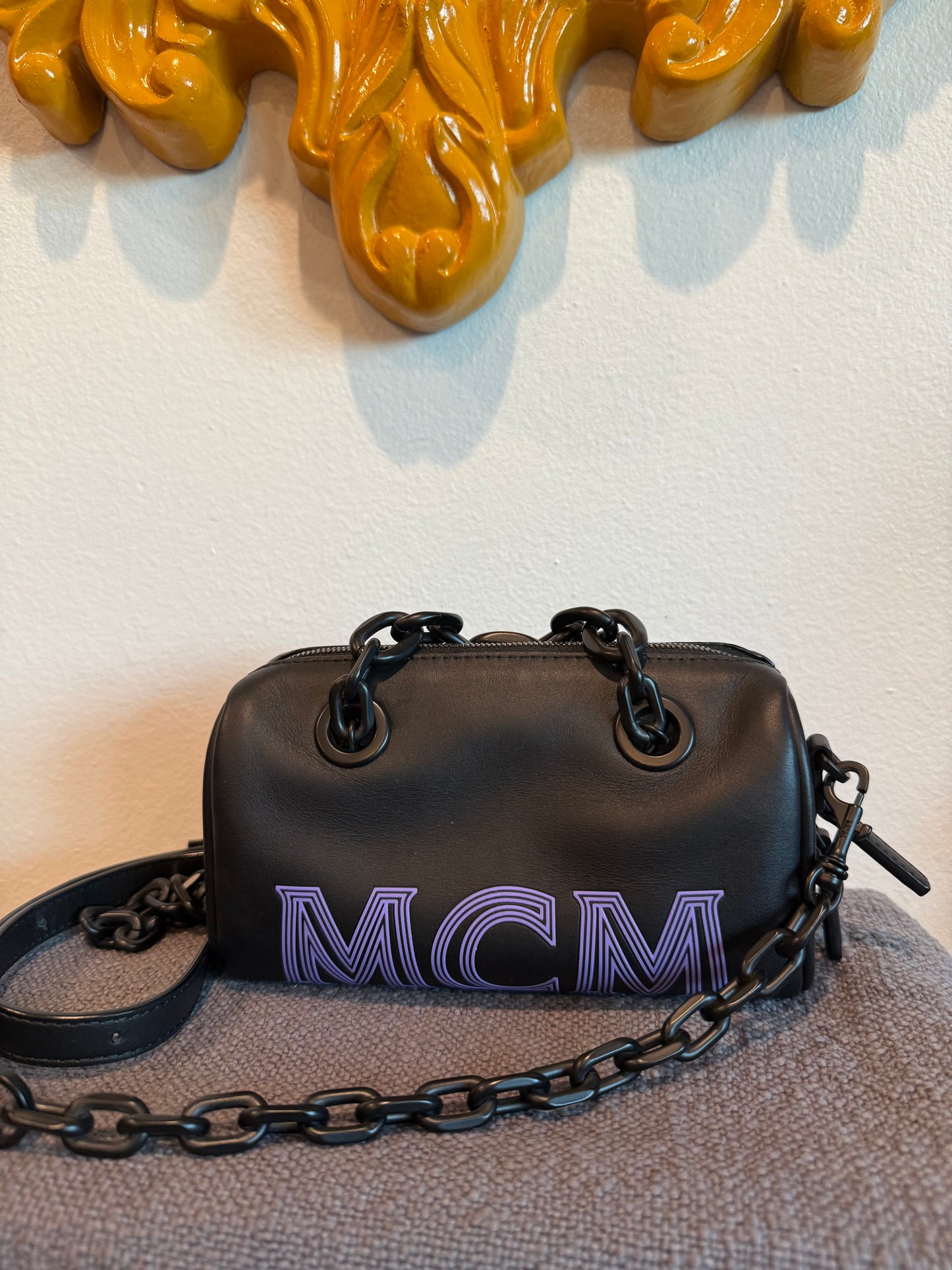 MCM Mini Crossbody - matte black hardware